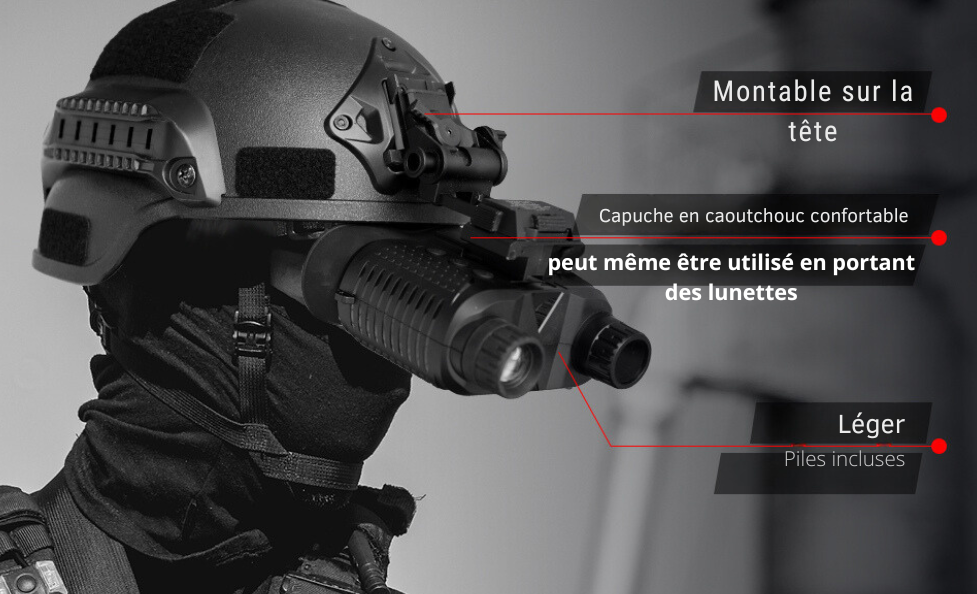 Casque vision nocturne 4K 8x – Camera Faune - Caméra Faune