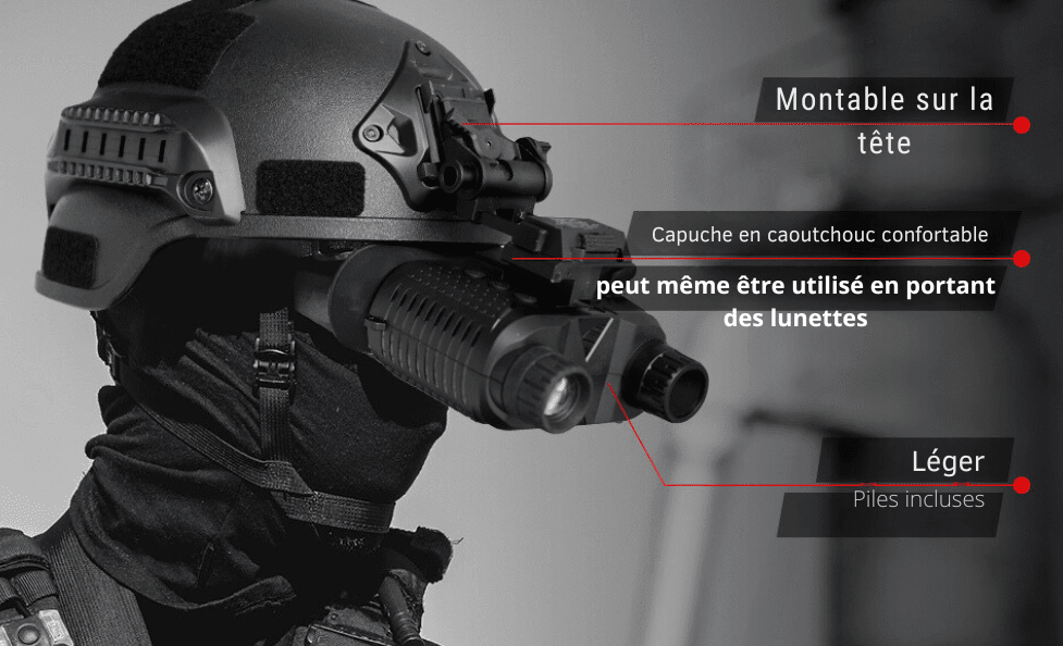 Casque de vision nocturne 4K 8x – Caméra Faune NightBin NV400 - Caméra Faune