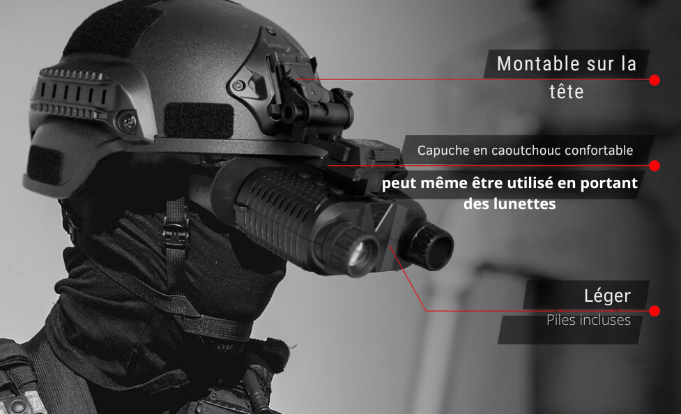 Casque de vision nocturne 4K 8x – TerraCam NightBin NV400 - Caméra Faune