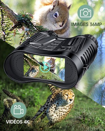 Jumelles de vision nocturne infrarouge 300 m – Caméra Faune NightBin NV2180 - Caméra Faune