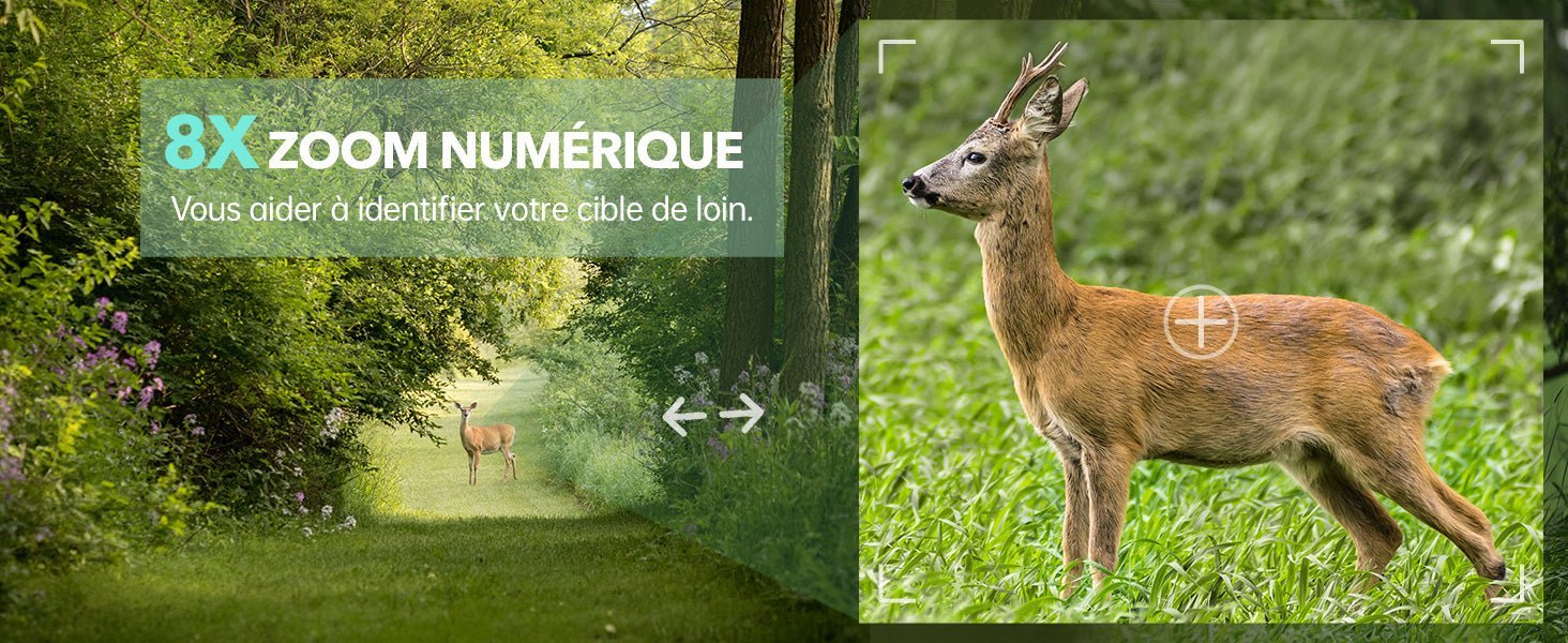 Jumelles de vision nocturne infrarouge 300 m – Caméra Faune NightBin NV2180 - Caméra Faune