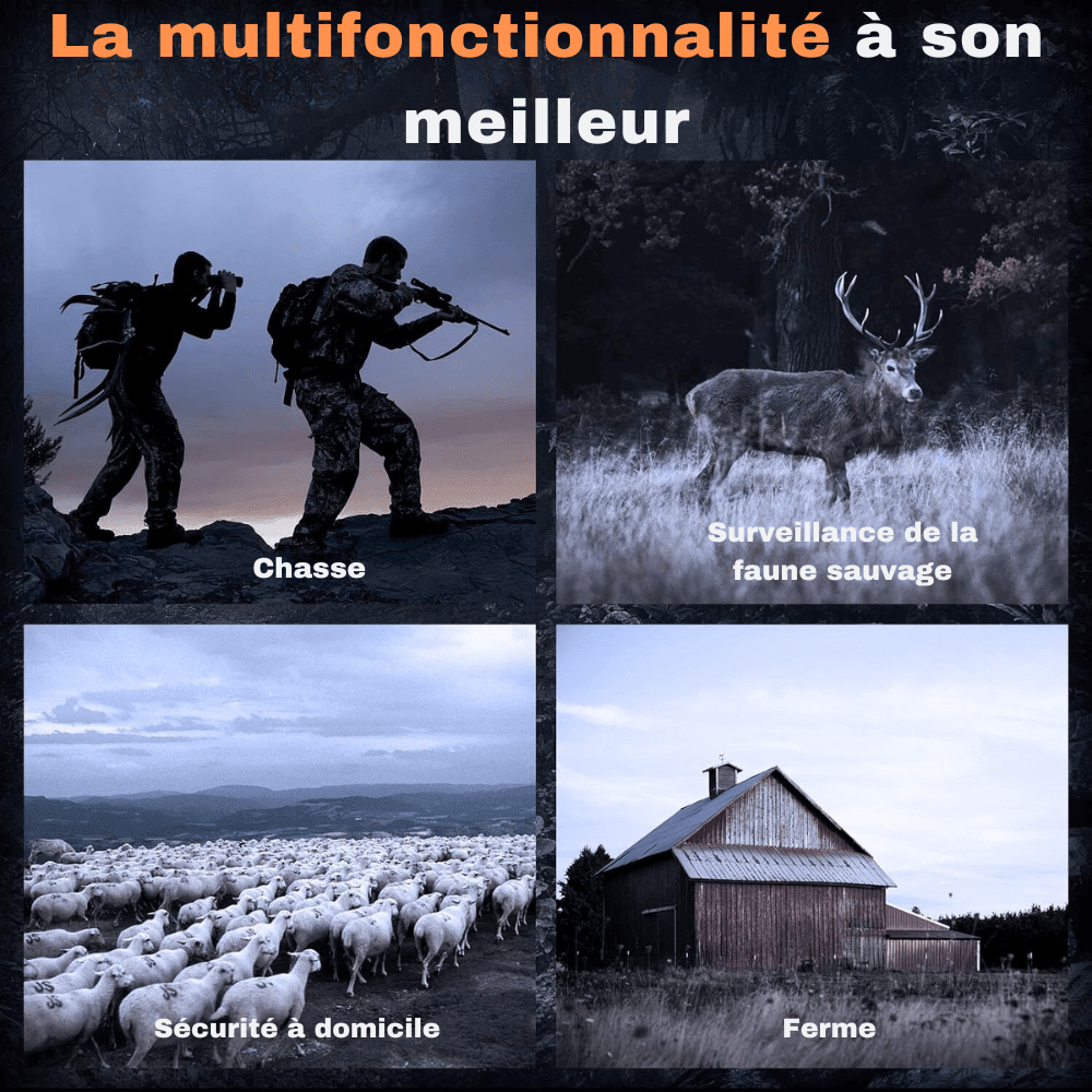 Jumelles de vision nocturne infrarouge – Caméra Faune NightBin NV3180 - Caméra Faune