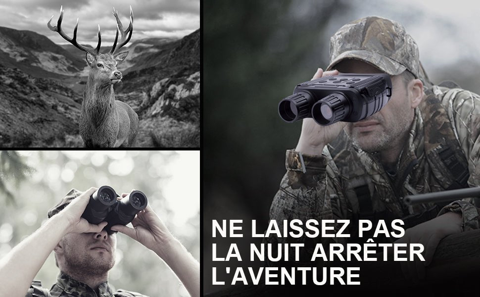 Jumelles de vision nocturne infrarouge – Caméra Faune NightBin NV3180 - Caméra Faune