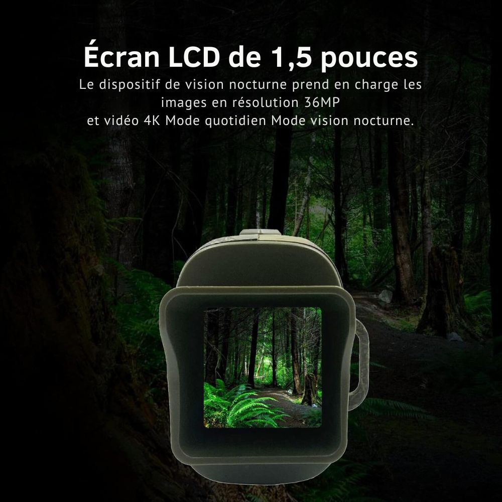Monoculaire de vision nocturne 4K infrarouge 5x – TerraCam NightMono - Caméra Faune