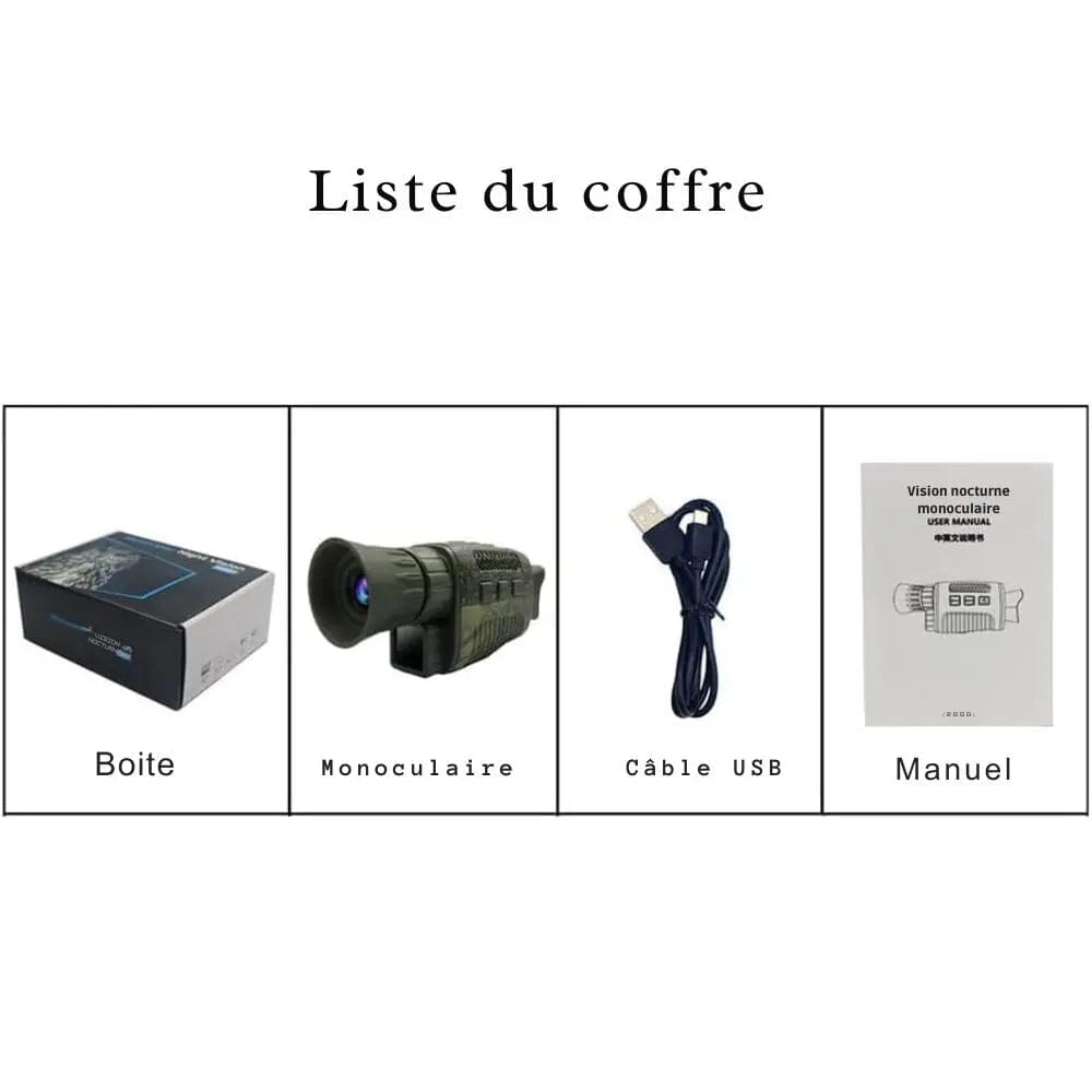 Monoculaire vision nocturne 4K IR 5x – Camera Faune Camera Faune 