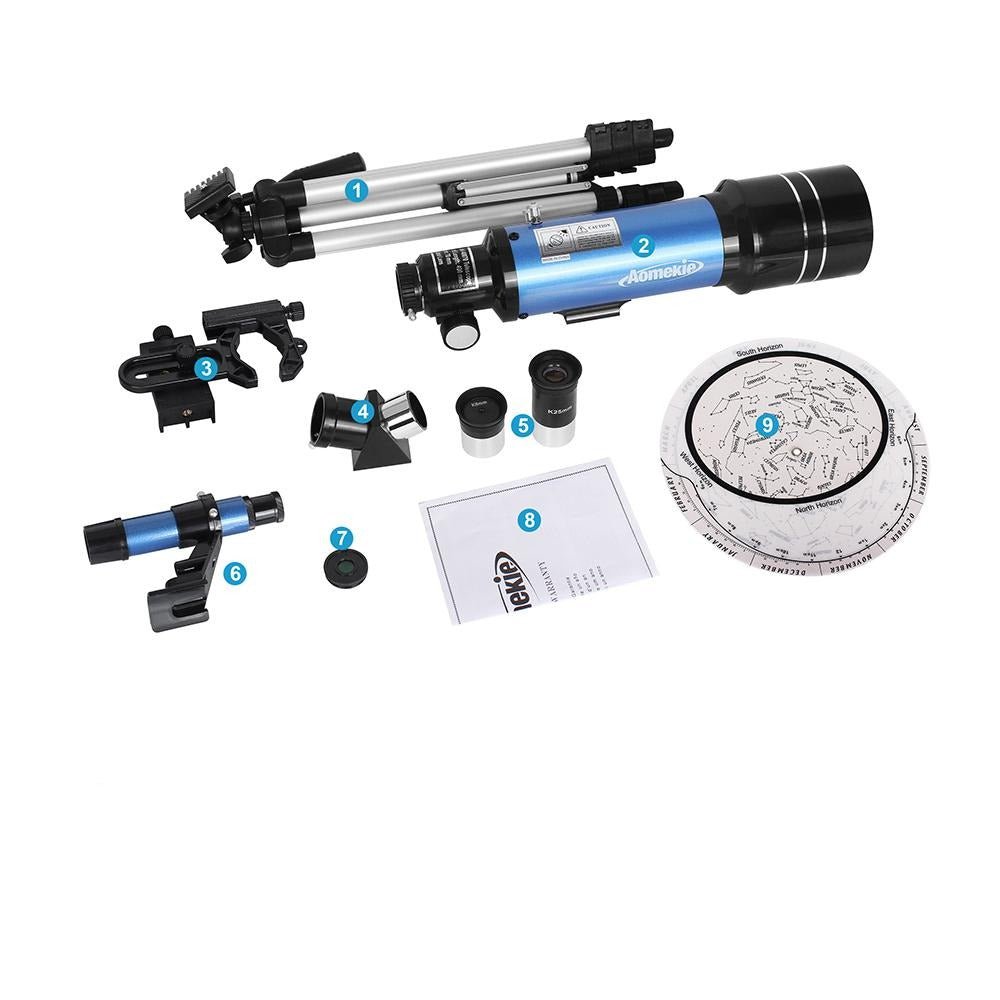 Télescope d’observation astronomique débutant – TerraCam AstroScope - Caméra Faune